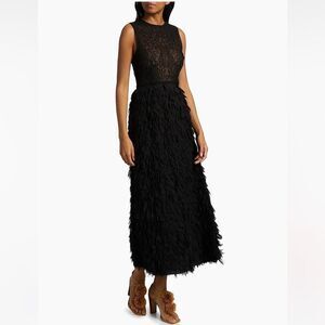 Ulla Johnson Lara lace fringe cocktail dress